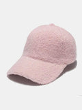 Sherpa Solid Color Baseball Cap - Trendsi - Flyclothing LLC