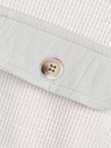 Oversized Waffle Knit Button-Up Jacket - Trendsi - Flyclothing LLC