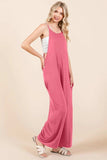 Culture Code Full Size Sleeveless Wide Leg Jumpsuit with Pockets - Trendsi - Flyclothing LLC