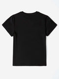 Letter Round Neck Short Sleeve T-Shirt - Trendsi - Flyclothing LLC