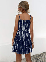 Ruffle Hem Printed Mini Cami Dress - Trendsi - Flyclothing LLC