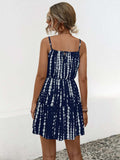 Ruffle Hem Printed Mini Cami Dress - Trendsi