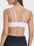 Scoop Neck Double Strap Active Cami - Trendsi - Flyclothing LLC