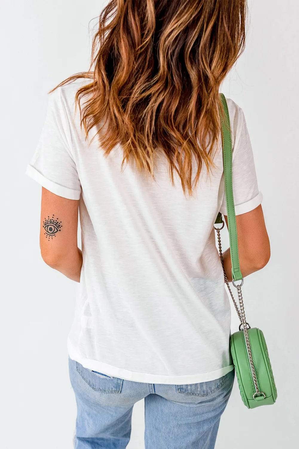 Graphic Round Neck Short Sleeve T-Shirt - Trendsi - Flyclothing LLC