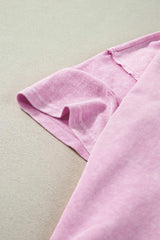 Plus Size Round Neck Half Sleeve T-Shirt - Trendsi - Flyclothing LLC