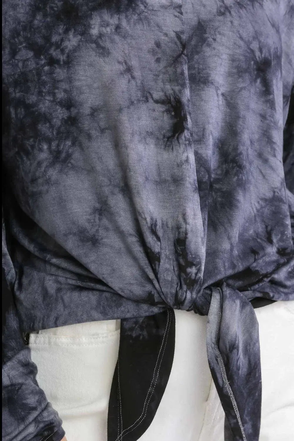 Umgee Full Size Tie Dye Lightweight Long Sleeve Top Plus Size - Trendsi - Flyclothing LLC