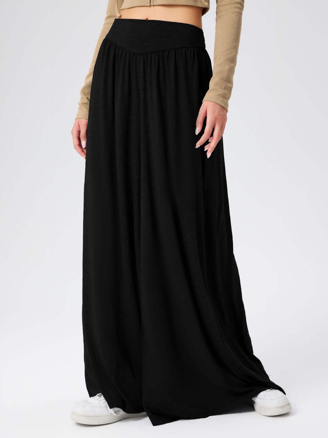 High Waist Wide Leg Pants - Trendsi - Flyclothing LLC