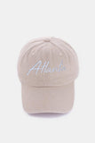 Zenana Washed ATLANTA Embroidered Baseball Cap - Trendsi - Flyclothing LLC