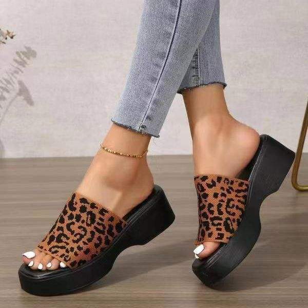 Open Toe Platform Cloth Sandals - Trendsi - Flyclothing LLC