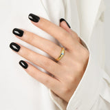 925 Sterling Silver Inlaid Zircon Ring - Trendsi
