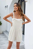 Knotted Strap Romper with Pockets - Trendsi - Flyclothing LLC