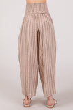 SAGE + FIG Cotton Gauze Wash Stripe Pants - Trendsi