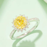 2 Carat Moissanite 925 Sterling Silver Ring - Trendsi - Flyclothing LLC