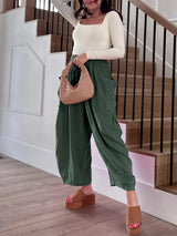 Full Size Drawstring Pants with Pockets Plus Size - Trendsi - Flyclothing LLC