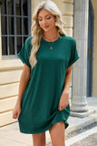 Florira Short Sleeve Mini Dress with Pockets - Trendsi - Flyclothing LLC
