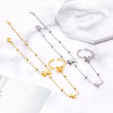Butterfly Charm Finger Bracelet - Trendsi - Flyclothing LLC