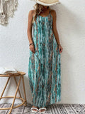 Full Size Printed Scoop Neck Maxi Cami Dress - Trendsi - Flyclothing LLC