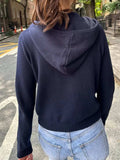 Drawstring Zip Up Long Sleeve Cardigan - Trendsi - Flyclothing LLC