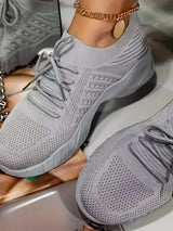 Mesh Round Toe Flat Athletic - Trendsi - Flyclothing LLC