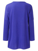 Full Size Round Neck Long Sleeve T-Shirt - Trendsi - Flyclothing LLC