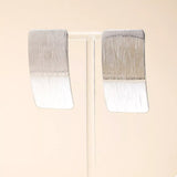 18K Gold-Plated Rectangle Earrings - Trendsi - Flyclothing LLC