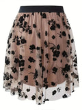 Floral Print High Waist Mini Skirt - Trendsi