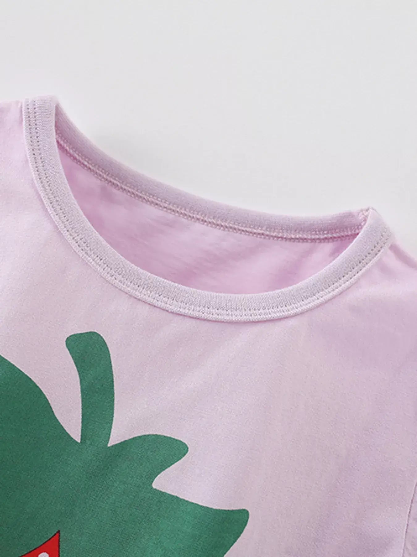 Children's Strawberry Round Neck Tee and Shorts Set - Trendsi - Flyclothing LLC