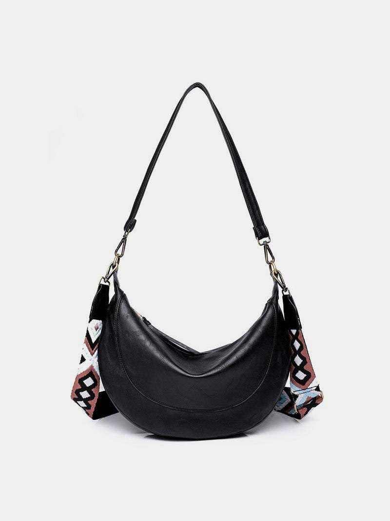 PU Leather Removable Strap Crossbody Bag - Trendsi - Flyclothing LLC
