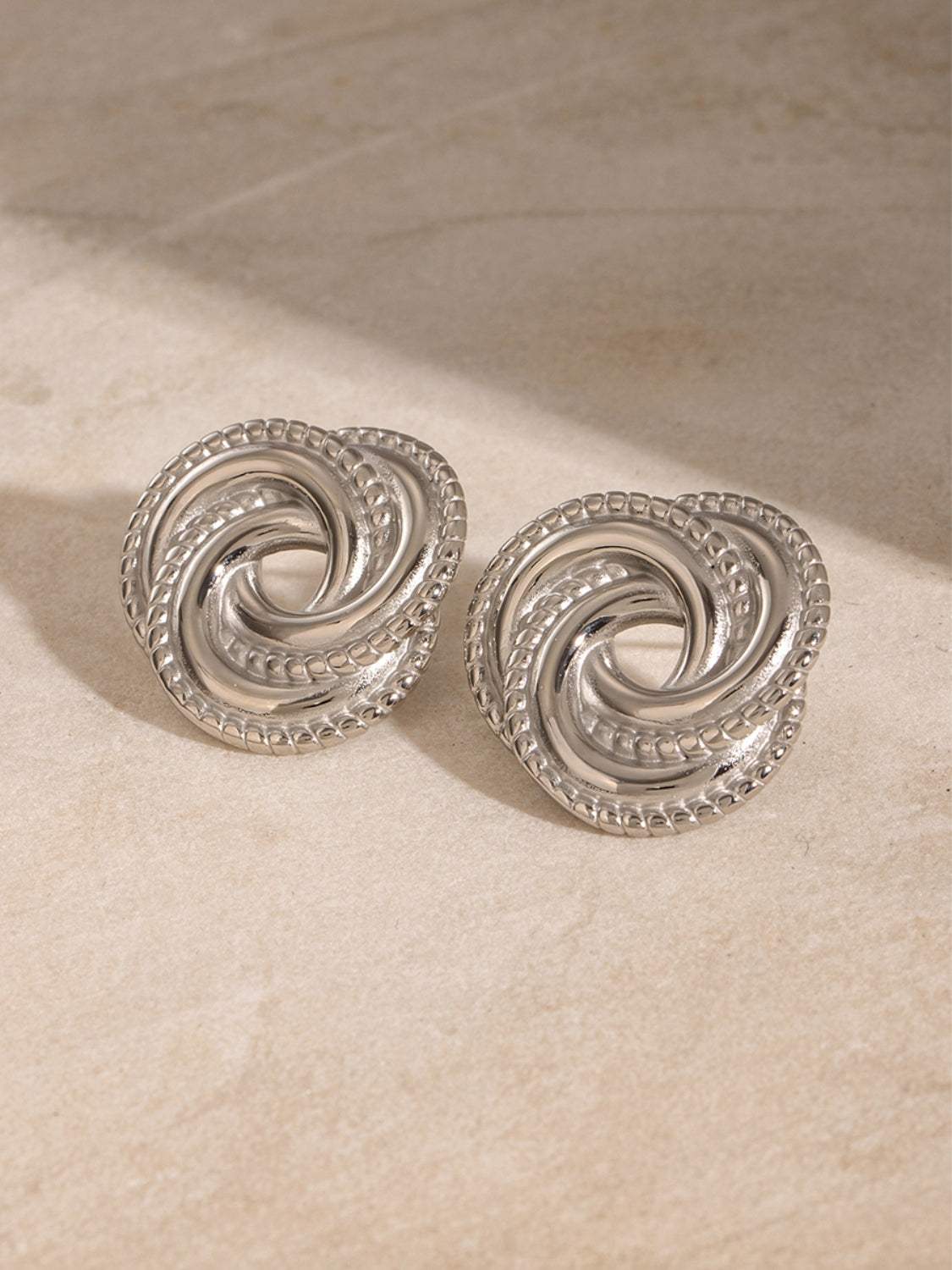 Stainless Steel Volution Stud Earrings - Trendsi - Flyclothing LLC