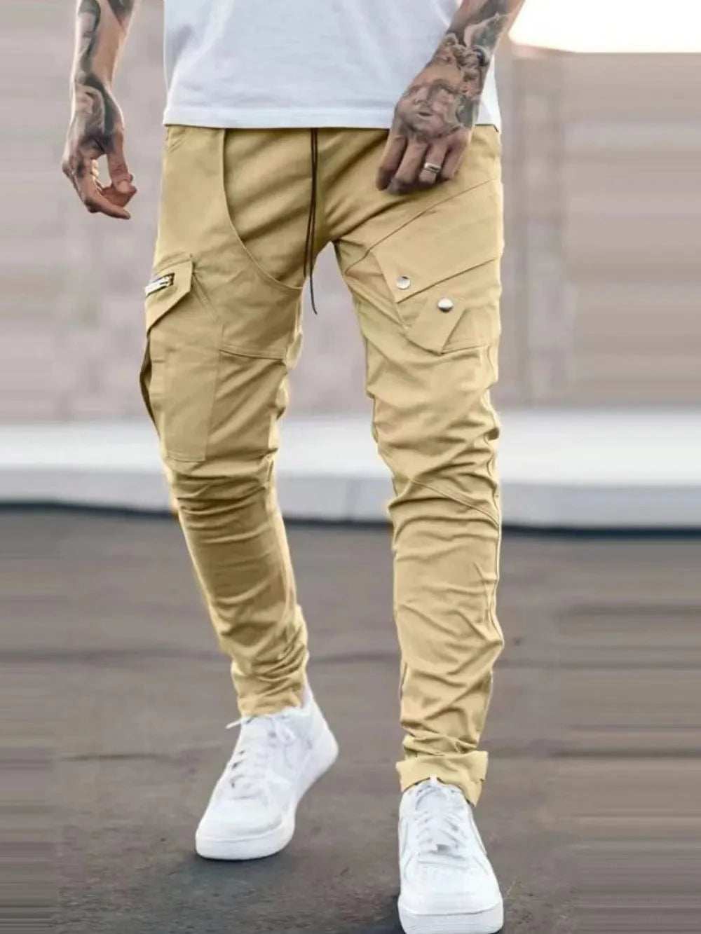 Men's Plus Size Slim Fit Pants - Trendsi - Flyclothing LLC