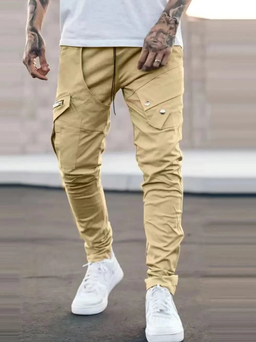 Men's Plus Size Slim Fit Pants - Trendsi