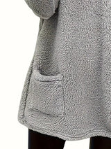 Fleece Long Sleeve Sweatshirt - Trendsi - Flyclothing LLC