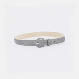 Sequin PU Leather Belt - Trendsi - Flyclothing LLC