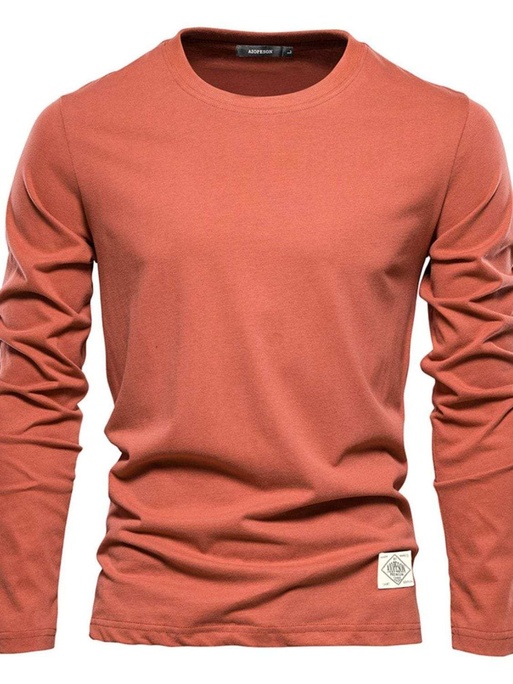 Men's Round Neck Long Sleeve T-Shirt - Trendsi - Flyclothing LLC