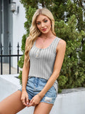 Scoop Neck Wide Strap Tank - Trendsi