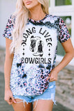 Graphic Round Neck Short Sleeve T-Shirt - Trendsi - Flyclothing LLC