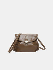 PU Leather Adjustable Strap Crossbody Bag - Trendsi