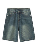 Men's Washed Denim Shorts with Pockets - Trendsi - Flyclothing LLC