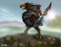 Black Market Art Company Eagle Warrior Print - Black Market Art Company - Flyclothing LLC