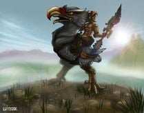 Black Market Art Company Eagle Warrior Print - Black Market Art Company - Flyclothing LLC