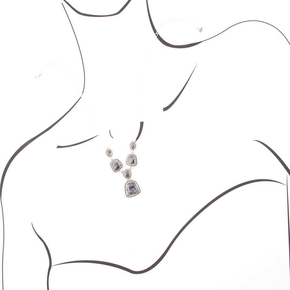 Earth and Sky Labradorite and Sterling Necklace - Barse Jewelry - Flyclothing LLC