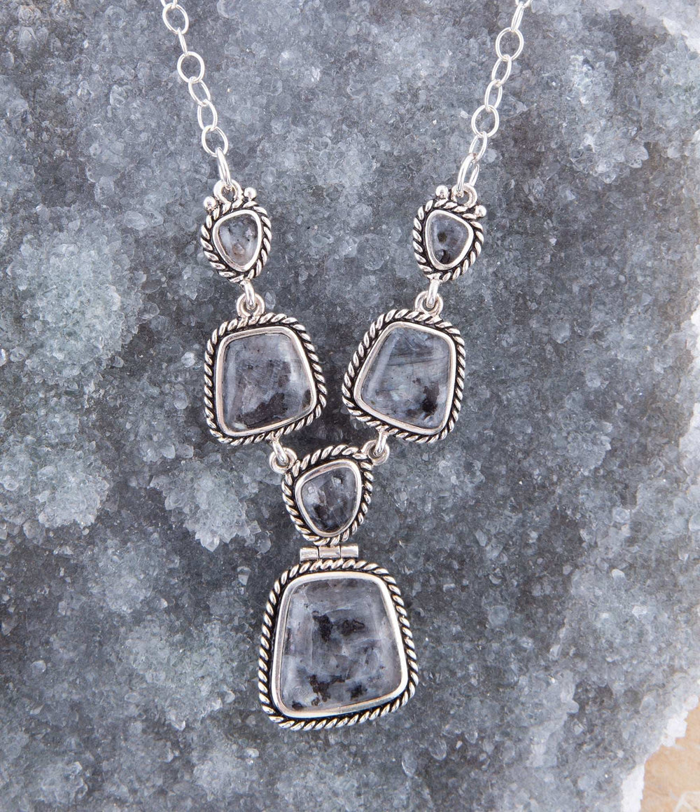 Earth and Sky Labradorite and Sterling Necklace - Barse Jewelry - Flyclothing LLC