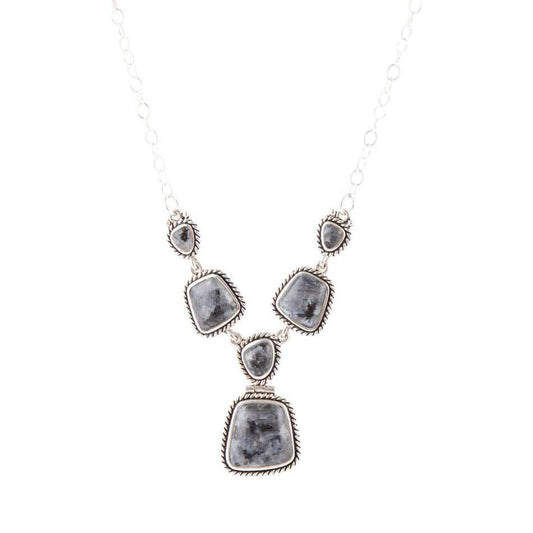 Earth and Sky Labradorite and Sterling Necklace - Barse Jewelry - Flyclothing LLC