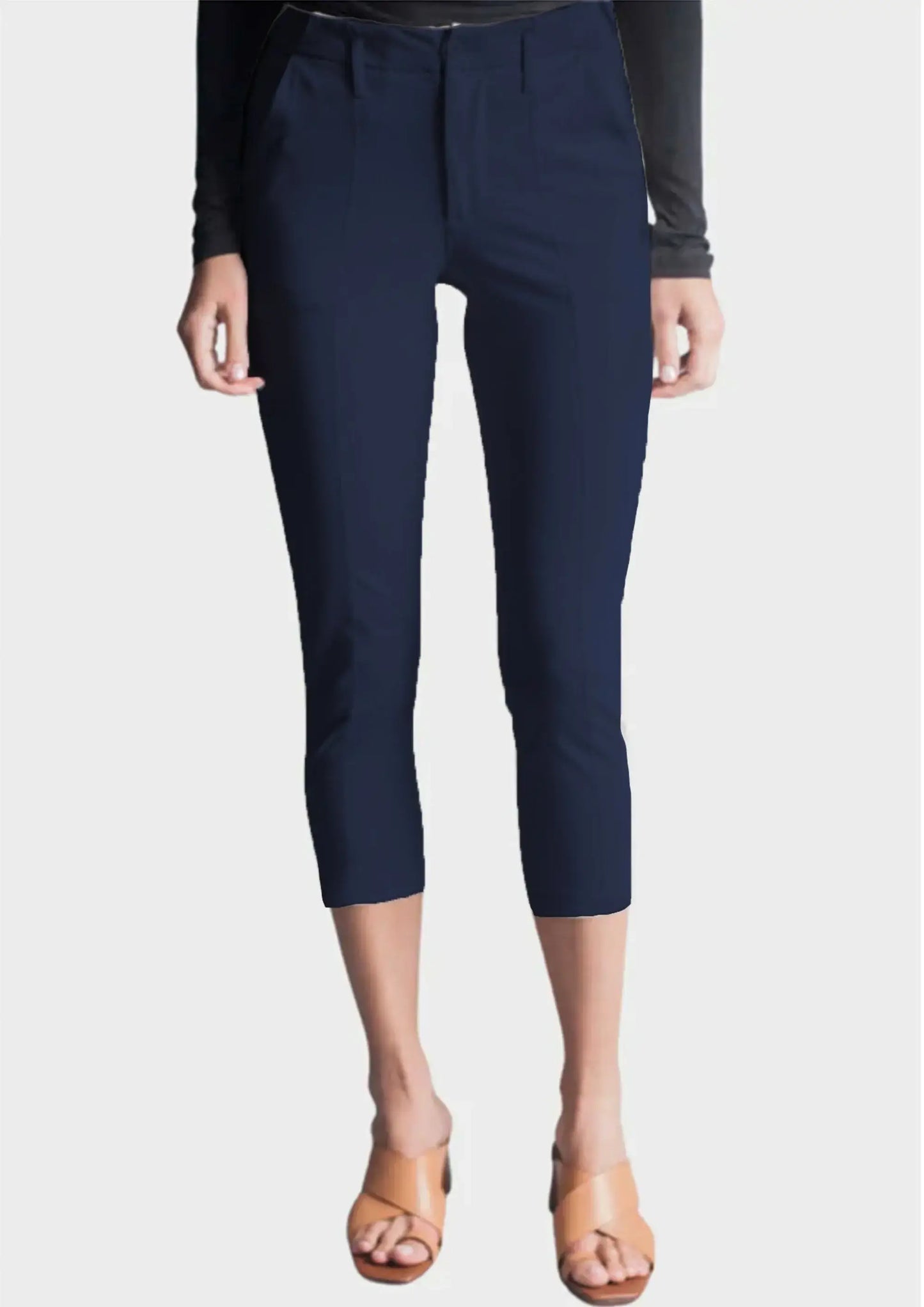 Easy Street Stretch Crop Chino Pant - Buki - Flyclothing LLC