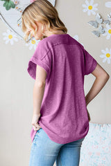 Heimish Full Size Short Sleeve Round Neck T-Shirt - Trendsi - Flyclothing LLC