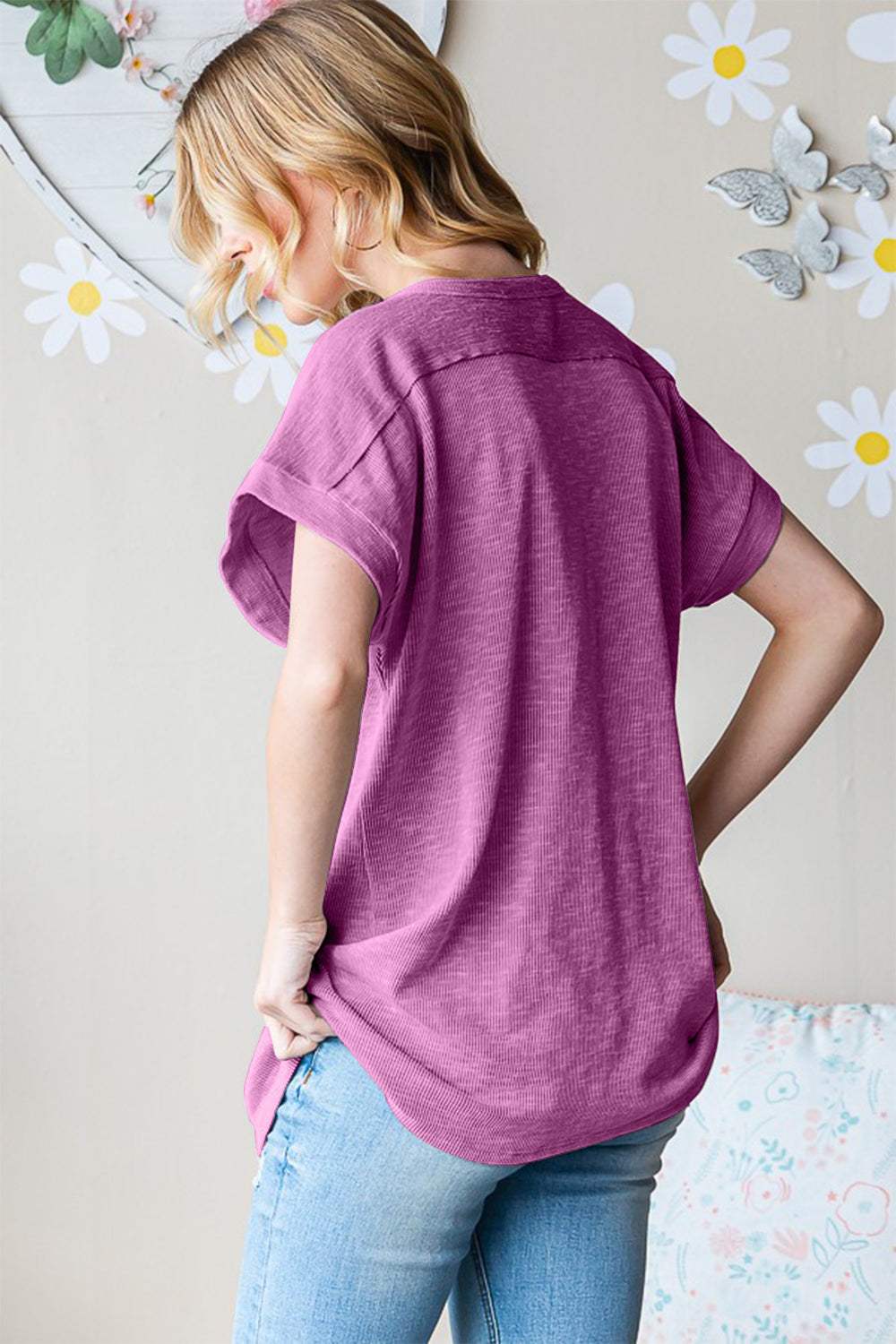 Heimish Full Size Short Sleeve Round Neck T-Shirt - Trendsi - Flyclothing LLC