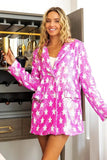 BiBi Star Pattern Sequin Blazer - Trendsi