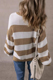 Color Block Round Neck Sweater - Trendsi - Flyclothing LLC