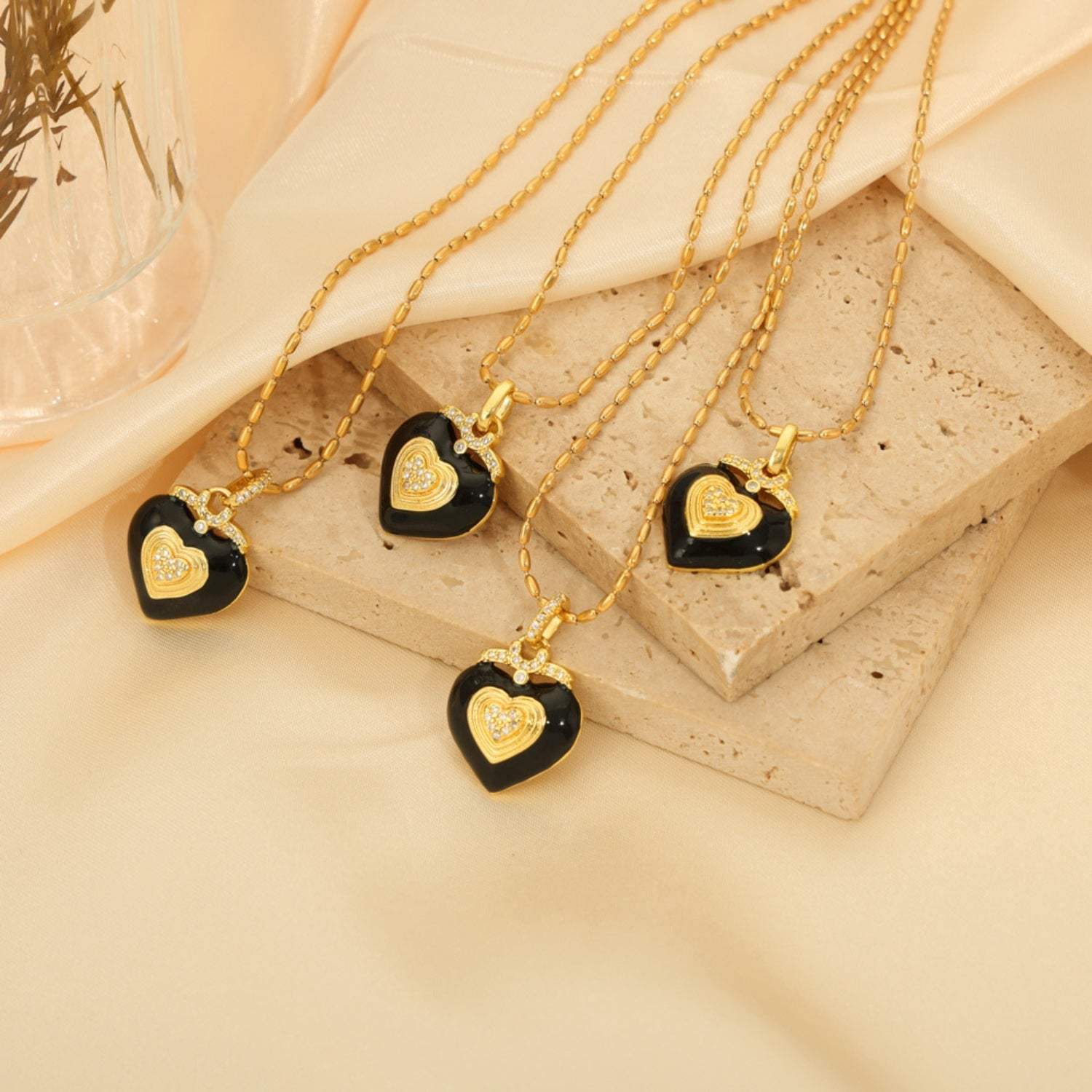Titanium Steel Heart Shape Necklace - Trendsi - Flyclothing LLC