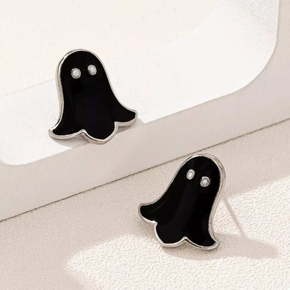 2 Pair Halloween Ghost Stud Earrings - Trendsi - Flyclothing LLC